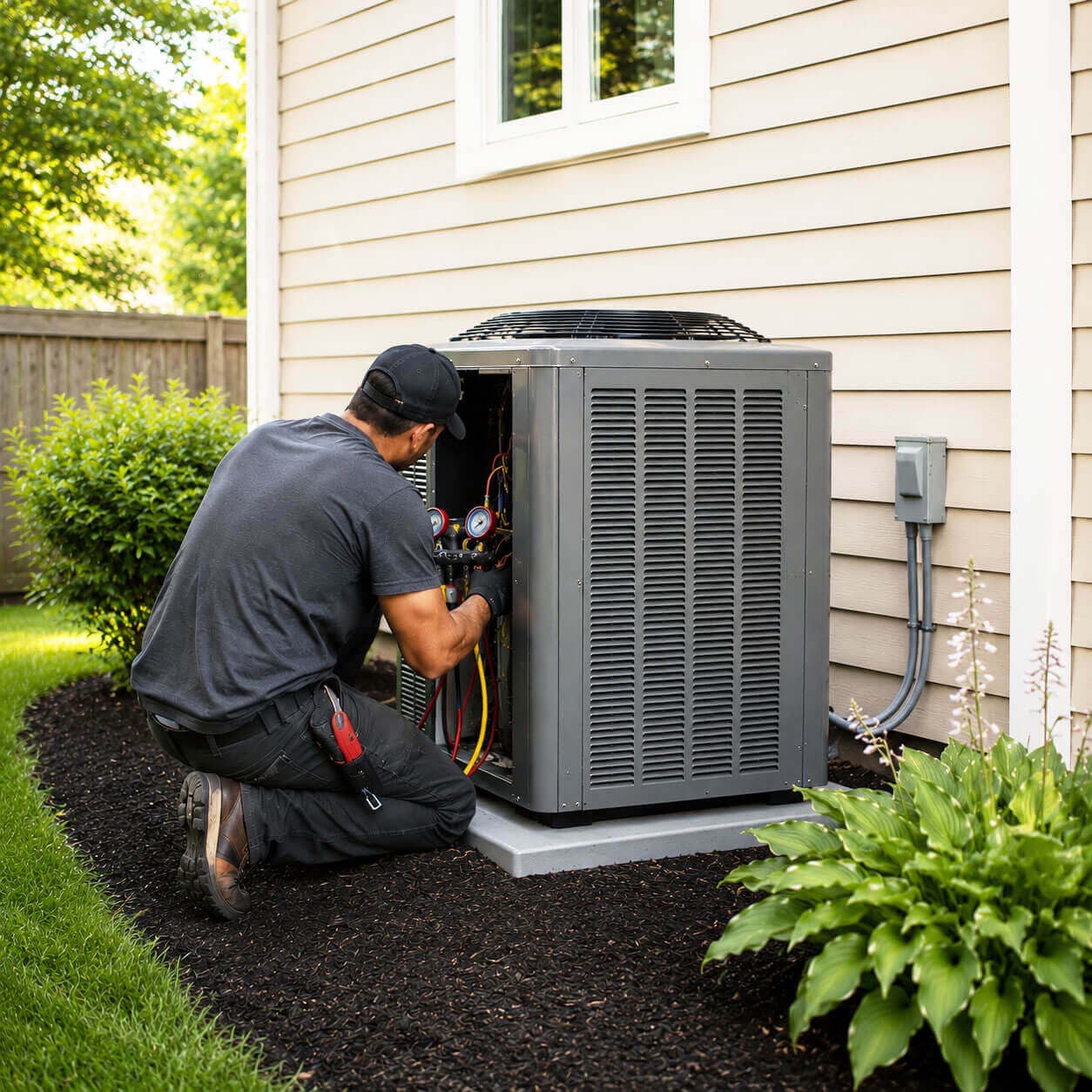 Equipamento de climatização em ambiente residencial